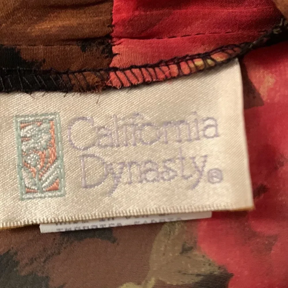NWT California Dynasty Intimates FloralTwo Piece Set Size L